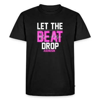 Laisser battre l’adénosine - T-shirt Premium bio Homme - noir - Devant - Nico (187cm)