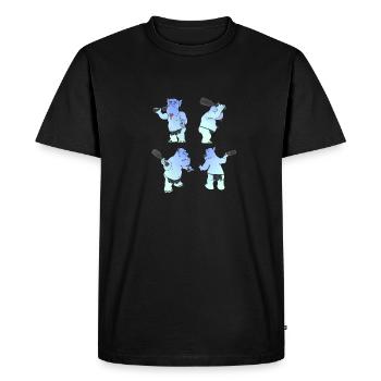 Âge de la pierre - T-shirt Premium bio Homme - noir - Devant - Nico (187cm)