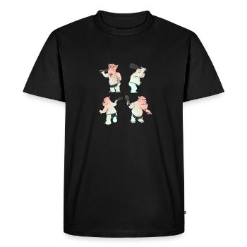 Neandertal - T-shirt Premium bio Homme - noir - Devant - Nico (187cm)