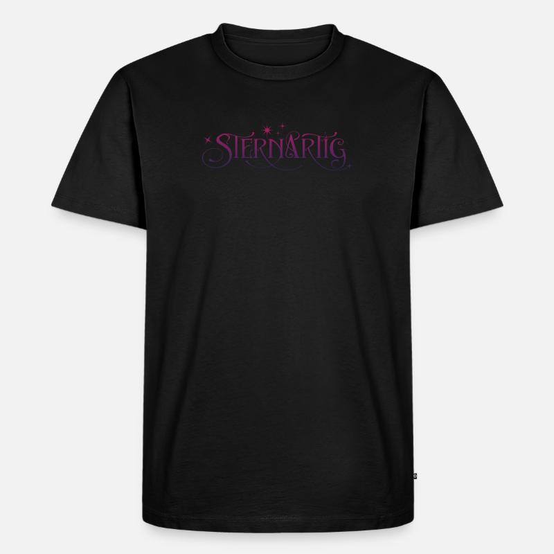 SternaArtig - Männer Premium Bio T-Shirt - Schwarz