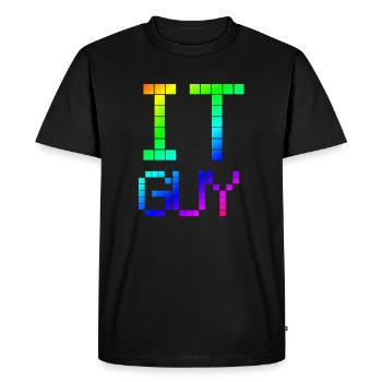 IT GUY | Nerd | | Computers Computer science - Men's Premium Organic T-Shirt - black - Front - Nico (187cm)