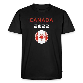 Qatar world cup Canada national football 2022 - Men's Premium Organic T-Shirt - black - Front - Nico (187cm)