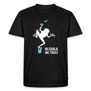 BLOC BLOC ROCHES ROCHERS À CRAIE EN LAQUELLE NOUS AVONS CONFIANCE - T-shirt Premium bio Homme - noir - Devant - Nico (187cm)