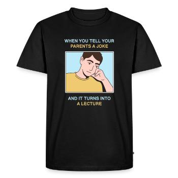 Des parents conçoivent pour de jeunes Pinoys fiers - T-shirt Premium bio Homme - noir - Devant - Nico (187cm)