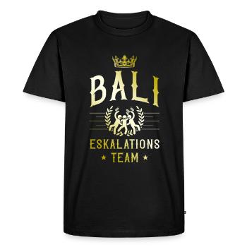 Bali Escalation - Men's Premium Organic T-Shirt - black - Front - Nico (187cm)