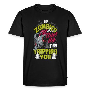 Zombie Lover Costume for Funny Halloween - Men's Premium Organic T-Shirt - black - Front - Nico (187cm)