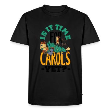 festif des Fêtes - T-shirt Premium bio Homme - noir - Devant - Nico (187cm)