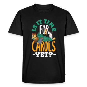 festif des Fêtes - T-shirt Premium bio Homme - noir - Devant - Nico (187cm)