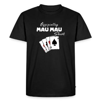 Chemise officielle Mau Mau - T-shirt Premium bio Homme - noir - Devant - Nico (187cm)