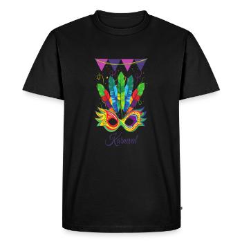 Costume de carnaval de Mardi Gras Mardi Gras - T-shirt Premium bio Homme - noir - Devant - Nico (187cm)