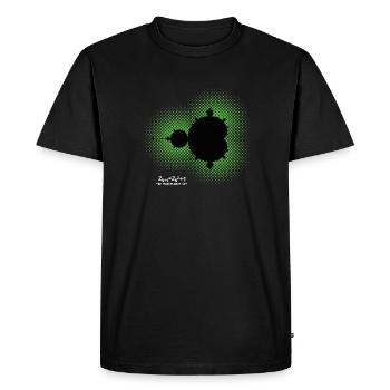 Apple Male Fractal - Men's Premium Organic T-Shirt - black - Front - Nico (187cm)