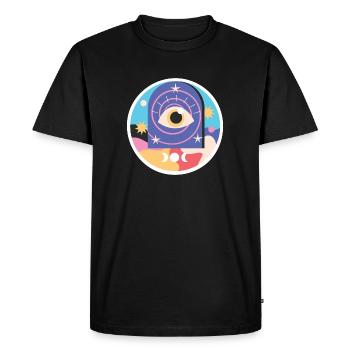 HYPER EYES - T-shirt Premium bio Homme - noir - Devant - Nico (187cm)