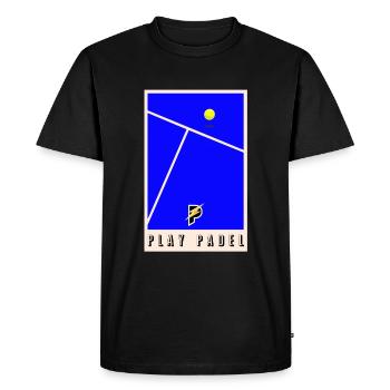 Padel - Gift for Padel lovers - Men's Premium Organic T-Shirt - black - Front - Nico (187cm)