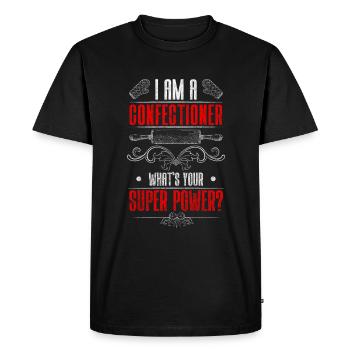 Pastry Shop Cupcake Muffin Chocolate - Men's Premium Organic T-Shirt - black - Front - Nico (187cm)