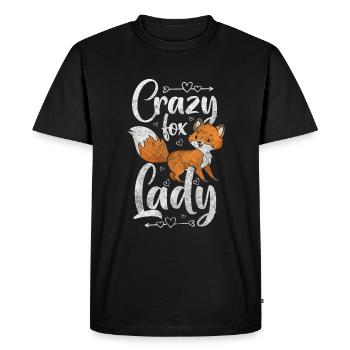 Forest Foxes Wisdom - Men's Premium Organic T-Shirt - black - Front - Nico (187cm)