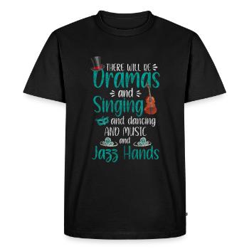 Scénographie Cinéma - T-shirt Premium bio Homme - noir - Devant - Nico (187cm)