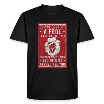 King Safari Predator Wildcat - T-shirt Premium bio Homme - noir - Devant - Nico (187cm)