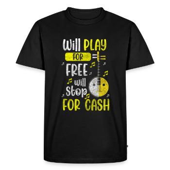 Musique de fanfare traditionnelle Musikverein Musiciens - T-shirt Premium bio Homme - noir - Devant - Nico (187cm)