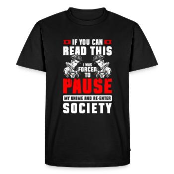 Cosplay Art Japonais Asiatique - T-shirt Premium bio Homme - noir - Devant - Nico (187cm)