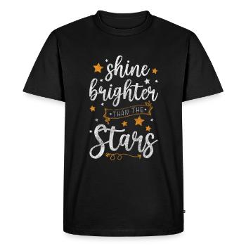 Ciel étoilé Wish Nuit de rêve - T-shirt Premium bio Homme - noir - Devant - Nico (187cm)