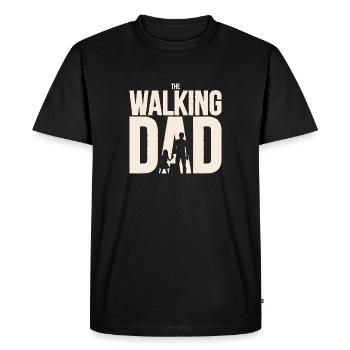 The Walking Dad Gift for Expecting Dads - Men's Premium Organic T-Shirt - black - Front - Nico (187cm)
