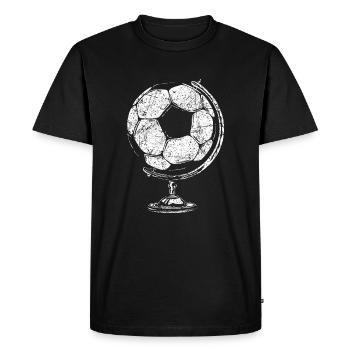 Football Mondial Vintage Footballer - T-shirt Premium bio Homme - noir - Devant - Nico (187cm)