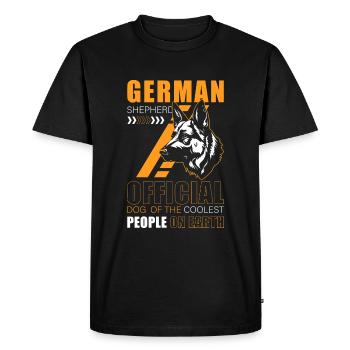 Dog Schutzhund Pedigree Dog Service Dog - Men's Premium Organic T-Shirt - black - Front - Nico (187cm)