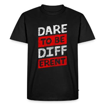 Respect individuel Spécial - T-shirt Premium bio Homme - noir - Devant - Nico (187cm)