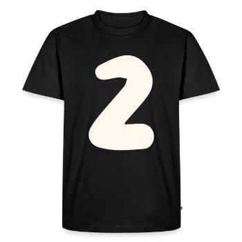 2 - T-shirt Premium bio Homme - noir - Devant - Nico (187cm)