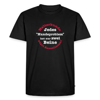 503 Holder customer instead rattlists - Men's Premium Organic T-Shirt - black - Front - Nico (187cm)
