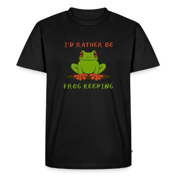 Frog Toad Jungle Jungle Cadeau - T-shirt Premium bio Homme - noir - Devant - Nico (187cm)