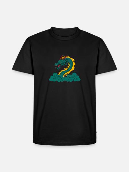 Année du Dragon 2024 - T-shirt Premium bio Homme - noir