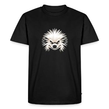 Porc-épic - T-shirt Premium bio Homme - noir - Devant - Nico (187cm)