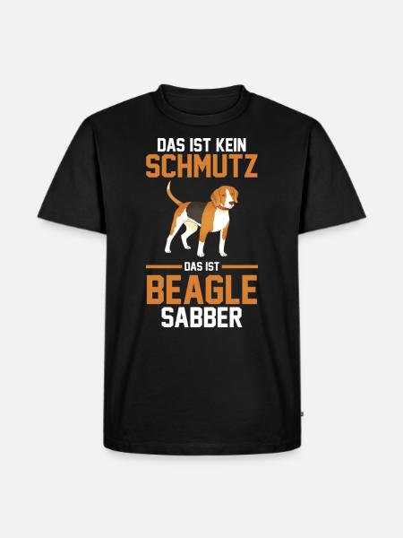 Hund Beagle - Männer Premium Bio T-Shirt - Schwarz