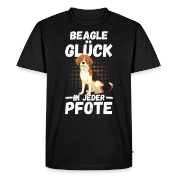 Chien Beagle - T-shirt Premium bio Homme - noir - Devant - Nico (187cm)