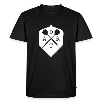 Darts dart darts gift - Men's Premium Organic T-Shirt - black - Front - Nico (187cm)