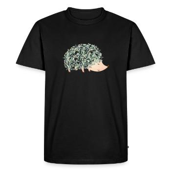 Hérisson - T-shirt Premium bio Homme - noir - Devant - Nico (187cm)