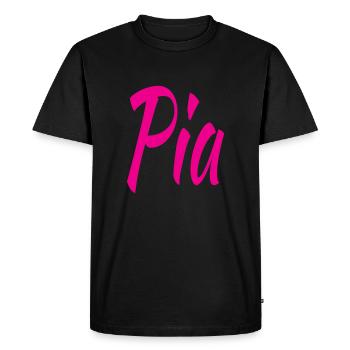 Pia - T-shirt Premium bio Homme - noir - Devant - Nico (187cm)