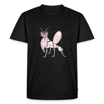 Orchidée Mante Couronner Épouvantail Mante religieuse - T-shirt Premium bio Homme - noir - Devant - Nico (187cm)