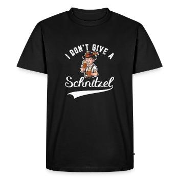 Je ne donne pas un Schnitzel - T-shirt Premium bio Homme - noir - Devant - Nico (187cm)