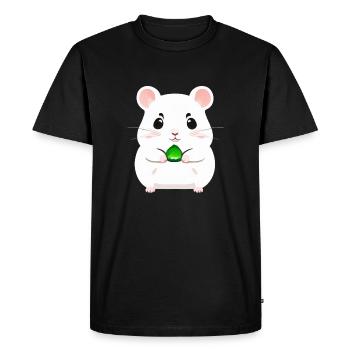 Mignon Cartoon Hamster Love Pet 8 - T-shirt Premium bio Homme - noir - Devant - Nico (187cm)