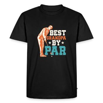 Meilleur grand-père par golf de golf - T-shirt Premium bio Homme - noir - Devant - Nico (187cm)