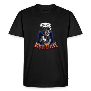 goathic 2023 - T-shirt Premium bio Homme - noir - Devant - Nico (187cm)