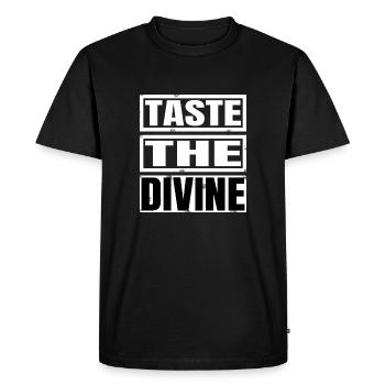 Culinary Experiences Joke Geek Present Idea - Men's Premium Organic T-Shirt - black - Front - Nico (187cm)