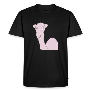 Rose camel - T-shirt Premium bio Homme - noir - Devant - Nico (187cm)