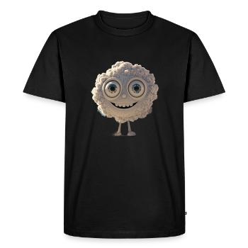 Avatar nuage heureux et moelleux - T-shirt Premium bio Homme - noir - Devant - Nico (187cm)