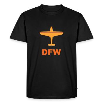 Aéroport de Dallas Fort Worth - Spotter - Spotting - T-shirt Premium bio Homme - noir - Devant - Nico (187cm)