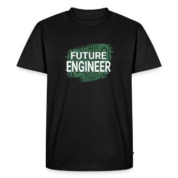 electrical engineer circuit board future engineer - Men's Premium Organic T-Shirt - black - Front - Nico (187cm)