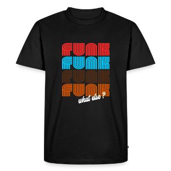Funk Funk Funk Design Vintage Rétro - T-shirt Premium bio Homme - noir - Devant - Nico (187cm)