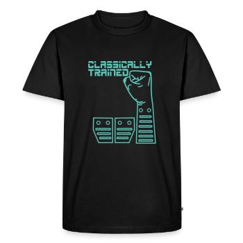 Manual gear shift Stick shift - Men's Premium Organic T-Shirt - black - Front - Nico (187cm)